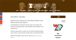 Desktop Screenshot of foundersquotes.com