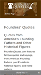 Mobile Screenshot of foundersquotes.com