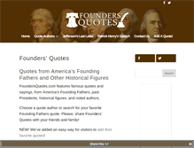 Tablet Screenshot of foundersquotes.com
